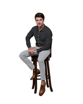 DARK BLACK SOLID PLAIN COTTON SHIRT